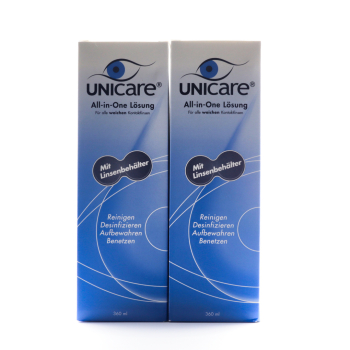 płyn UniCare Blue2x360 ml do miękkich soczewek kontaktowych